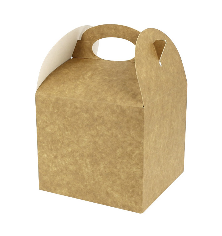 Paper Menu Box Kraft 131x131x115mm (250 Units)