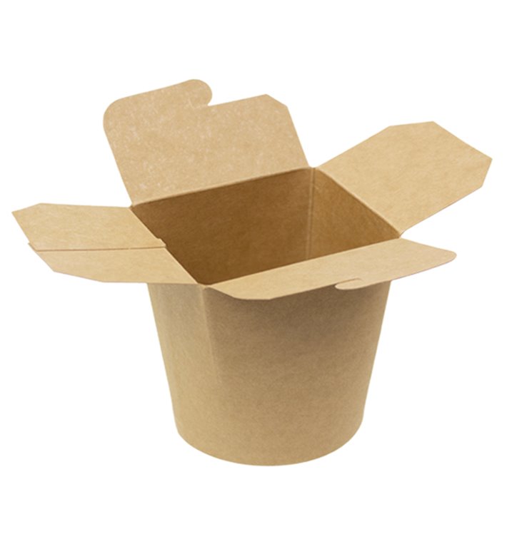 Paper Take-Out Container 100% ECO Kraft 16Oz/480ml (50 Units)