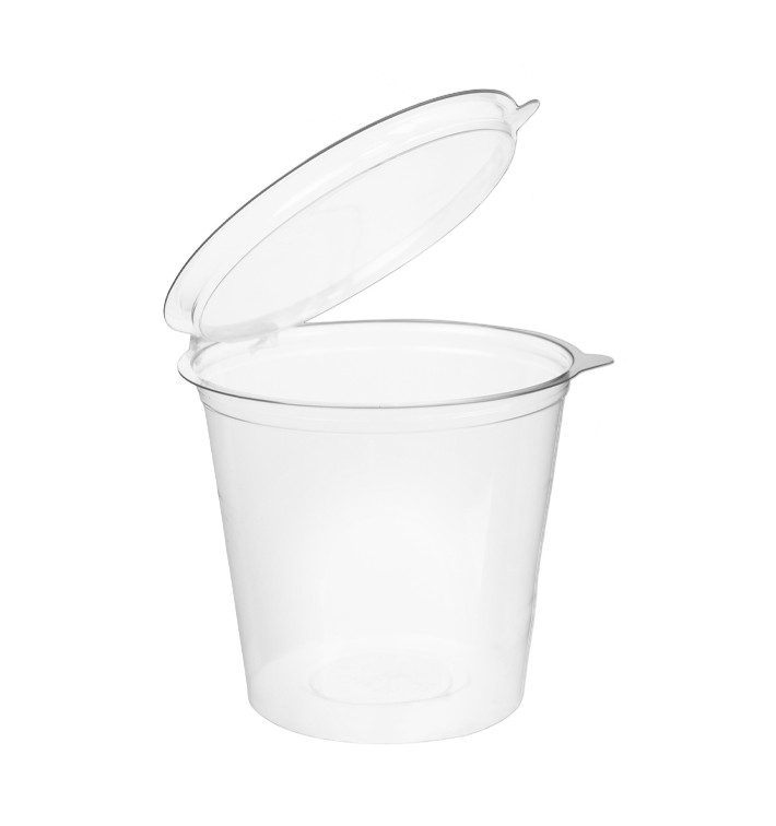 Plastic Container APET Round shape Transparente 1000ml Ø13,4cm (180 Units)