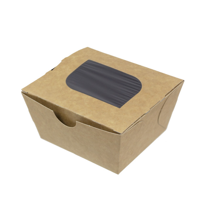 Paper Take-out Container "Premium" 11x10x5,5cm 400ml (25 Units) 