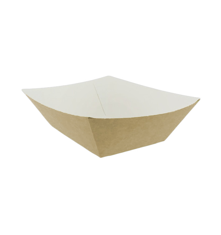 Paper Food Boat Tray Kraft 525ml 12,2x8x5,5cm (600 Units)