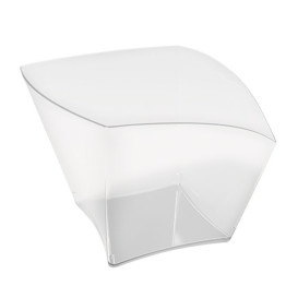 Plastic Tasting Cup PS Curved Shape Clear 90 ml (500 Units)