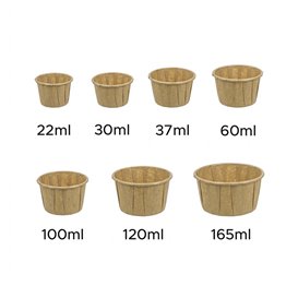 Pleated Kraft Paper Souffle Cup 120ml (5000 Units)  