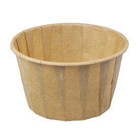 Pleated Kraft Paper Souffle Cup 120ml (250 Units)  