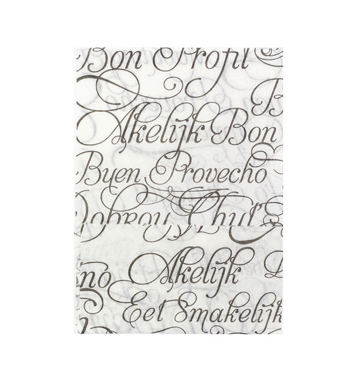 Paper Napkin Miniservis "Buen Provecho" 17x17cm (200 Units)  