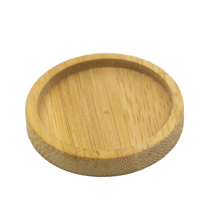 Bamboo Tasting Plate Bicolor Ø5cm (144 Units)