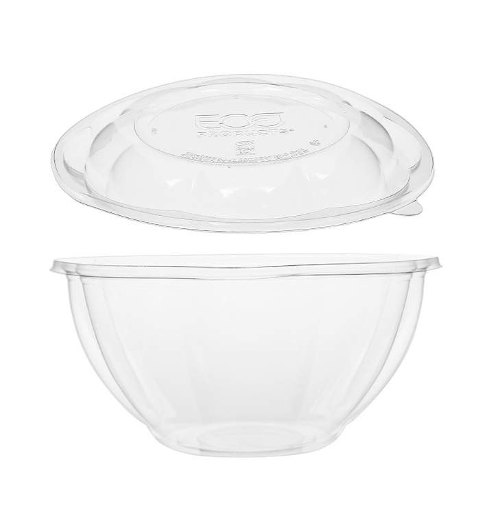 Salad Bowl with Lid PLA 940ml (150 Units)