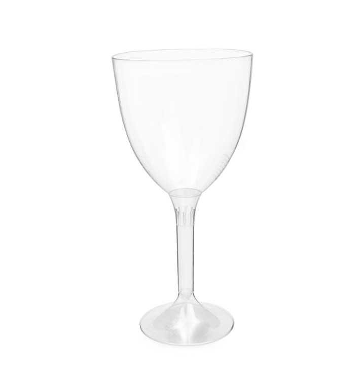 Plastic Stemmed Glass Wine Clear Removable Stem 300ml (40 Units)