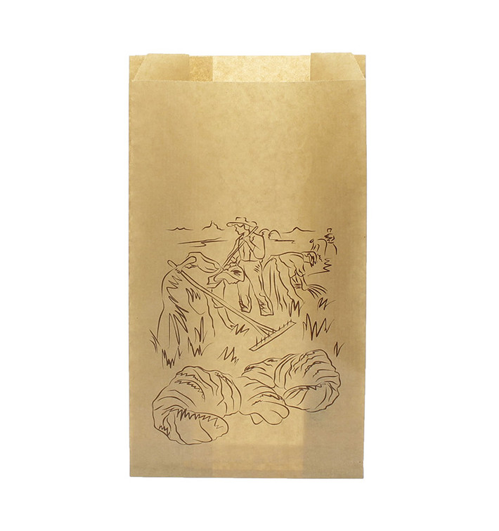 Paper Food Bag Kraft "Siega" 12+6x20cm (250 Units)  