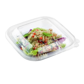 Plastic Lid PET for Plastic Bowl Flat 175x175mm (300 Units)