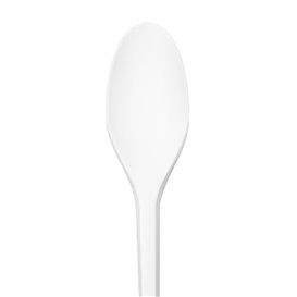 Cornstarch Spoon Biodegradable CPLA White 16,5cm (1.000 Units)