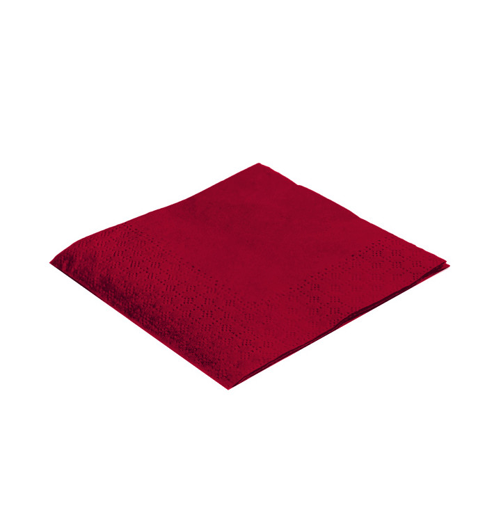 Paper Napkin Burgundy 20x20cm 2C (100 Units)  