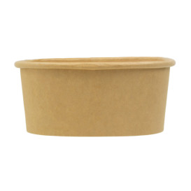 Paper Container Kraft Square 500ml 13x13x5,6cm (50 Units)