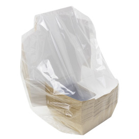 Paper Cake Box with Window Kraft 12x12x4cm (25 Units) 