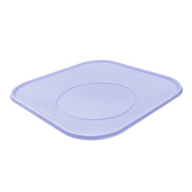 Reusable Plate Economic PP "X-Table" Violet 23x23cm (120 Units)