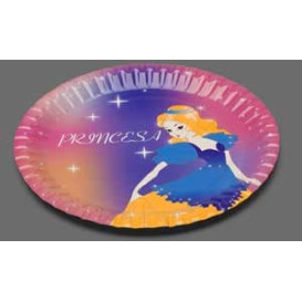 Paper Plate Princess Design 23cm (504 Units)