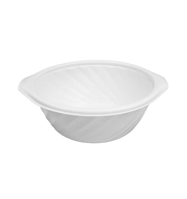 Plastic Deli Container PP Round Shape White 550ml Ø14,9cm (600 Units)
