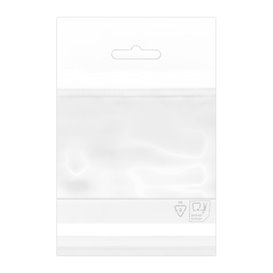 Plastic Bag Adhesive Flap Euroslot 8x12cm G-160 (1000 Units)