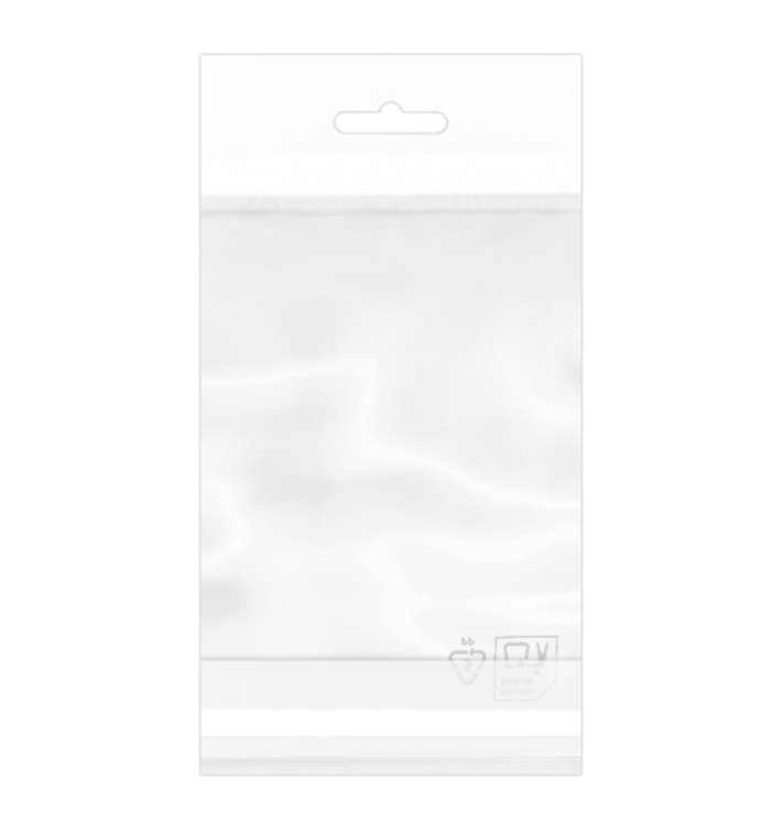 Plastic Bag Adhesive Flap Euroslot 10x15cm G-160 (1000 Units)