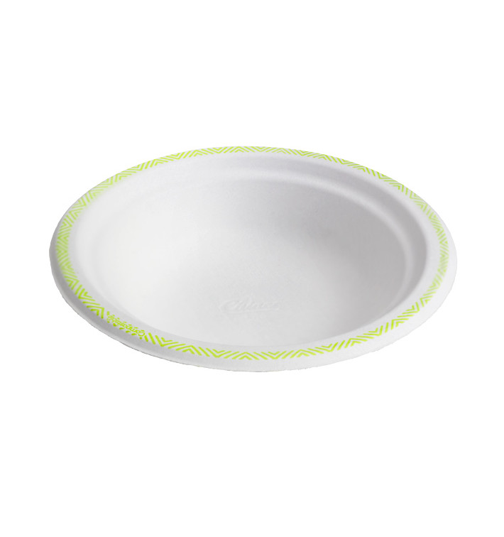 Molded Fiber Bowl "Chinet" White BiColor 460ml Ø18cm (1000 Units)