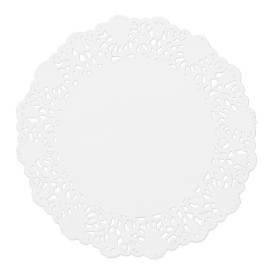 Paper Lace Doilie "Litos" White Ø16cm (250 Units)  