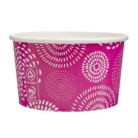 Paper Ice Cream Container "Cool&Yummy" 6,5oz/195ml (1.260 Units)