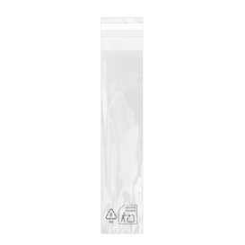 Plastic Bag with Adhesive Flap Cellophane 4x22cm G-160 (100 Units)  