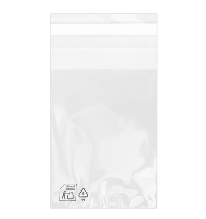 Plastic Bag with Adhesive Flap Cellophane 7x10cm G-160 (1000 Units)