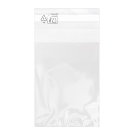 Plastic Bag with Adhesive Flap Cellophane 7x10cm G-160 (100 Units)  