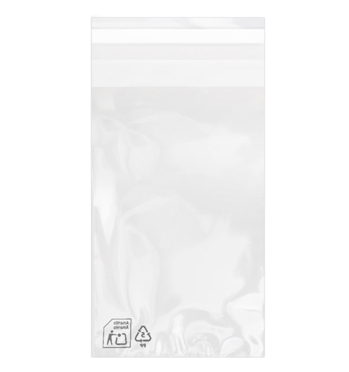 Plastic Bag with Adhesive Flap Cellophane 10x15cm G-160 (1000 Units)