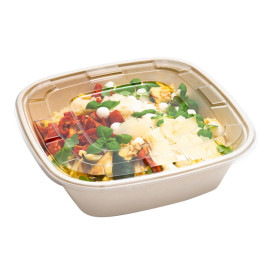 Plastic Lid PET for Bowl Clear 36x36cm (25 Units)