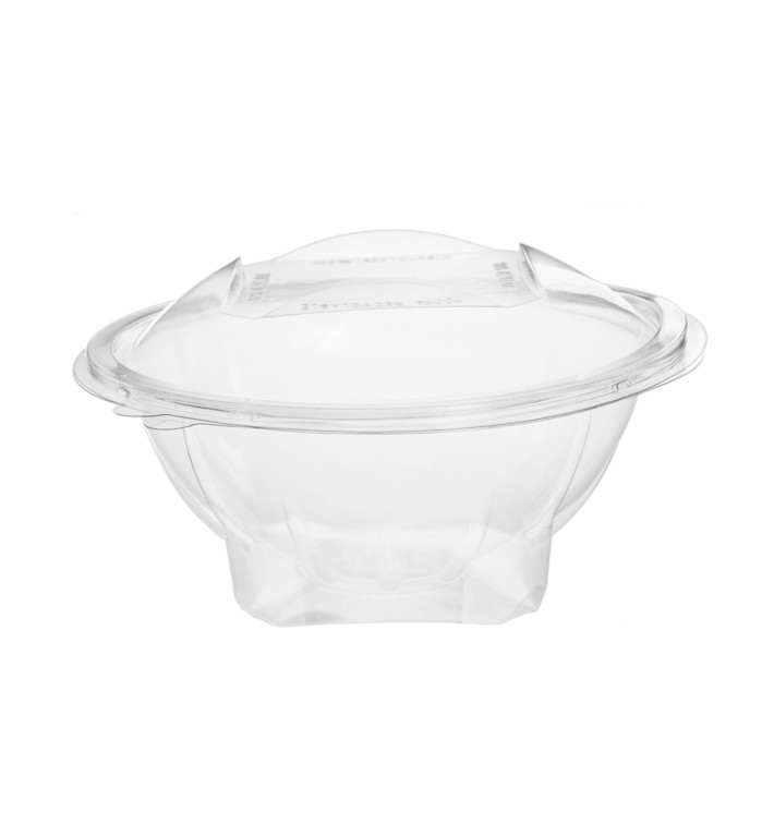 Plastic Salad Bowl APET Round shape Transparente 750ml Ø17,2cm (25 Units)