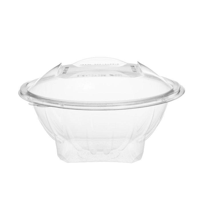 Plastic Salad Bowl APET Round shape Transparente 1000ml Ø18,6cm (20 Units)