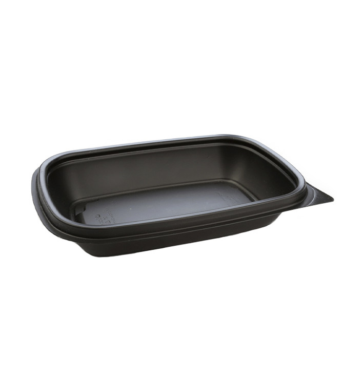 Plastic Deli Container PP Black 375ml 20x13x4cm (300 Units)