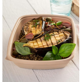 Plastic Deli Container PP Cream 600ml 23x16,5cm (300 Units)