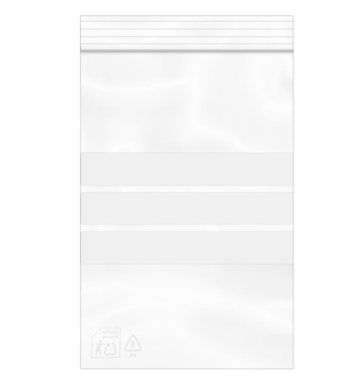 Plastic Zip Bag Autoseal Write-On Block 12x18cm G-160 (100 Units)  