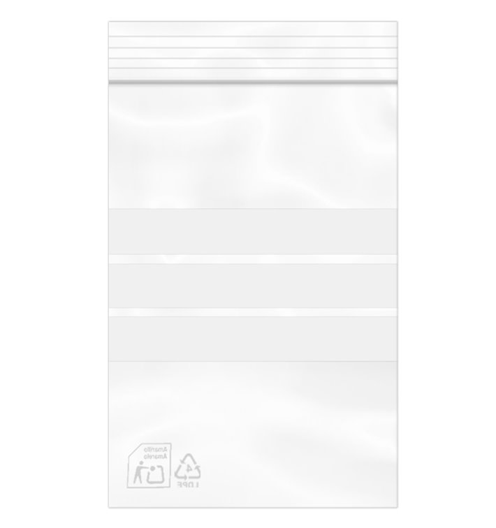 Plastic Zip Bag Autoseal Write-On Block 10x15cm G-160 (1000 Units)