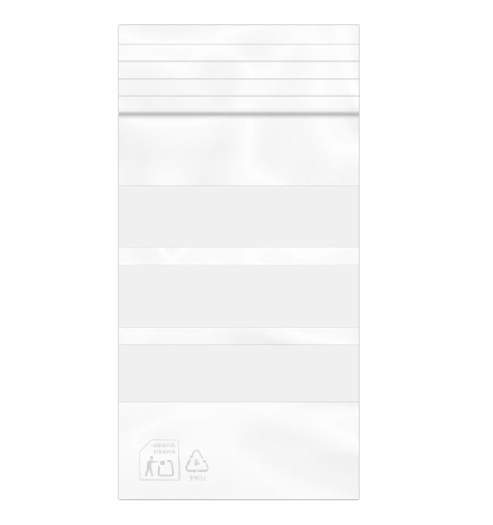 Plastic Zip Bag Seal top Write-On Block 4x6cm G-200 (1000 Units)