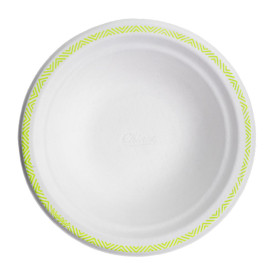 Molded Fiber Bowl "Chinet" White BiColor 460ml Ø18cm (1000 Units)