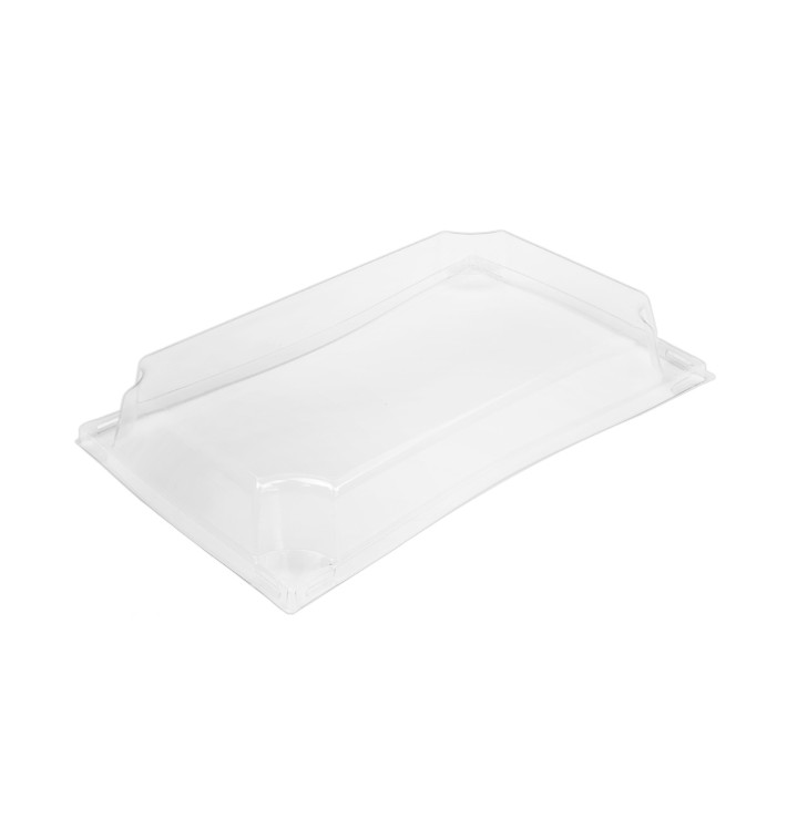 PET Plastic Lid for Container 500ml 20,8x13,1x3,2cm (12 Units)