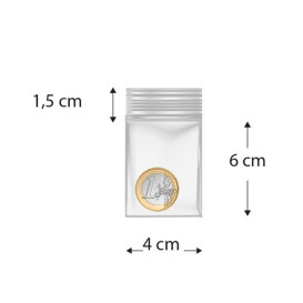 Plastic Zip Bag Seal top 4x6cm G-200 (1000 Units)