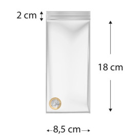 Plastic Zip Bag Seal top 8,5x18cm G-200 (100 Units)