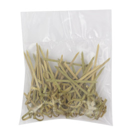 Natural Green Bamboo Bow Skewer 7cm (100 Units)  