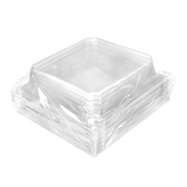 PET Plastic Lid for Container 480ml 14x12,5cm (12 Units)