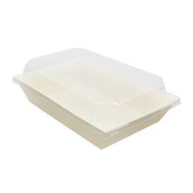 PET Plastic Lid for Container 500ml 20x12,5cm (144 Units)