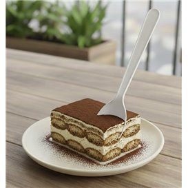 Reusable Spoon CPLA White 10cm (50 Units) 