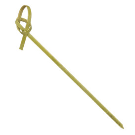 Natural Green Bamboo Bow Skewer 10cm (250 Units)  