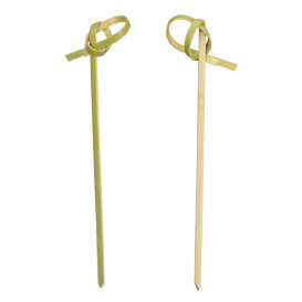 Natural Green Bamboo Bow Skewer 10cm (10.000 Units)  