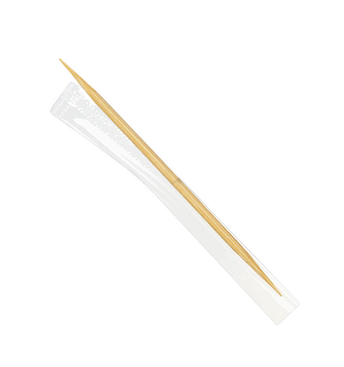 Wooden Toothpick 2 Tips Film Wrapped 6,5cm (1 Unit) 