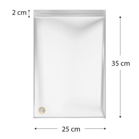 Plastic Zip Bag Seal top 25x35cm G-200 (1000 Units)